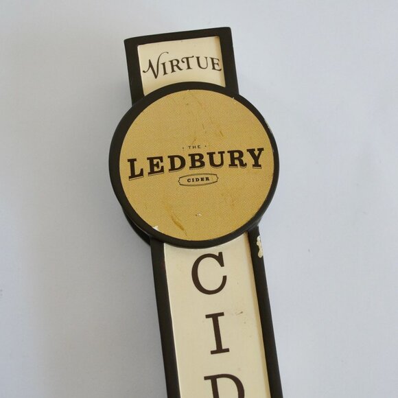 Virtue The Ledbury Cider Tap Handle Hard Cider Beer Breweriana 9.5" - Picture 2 of 8